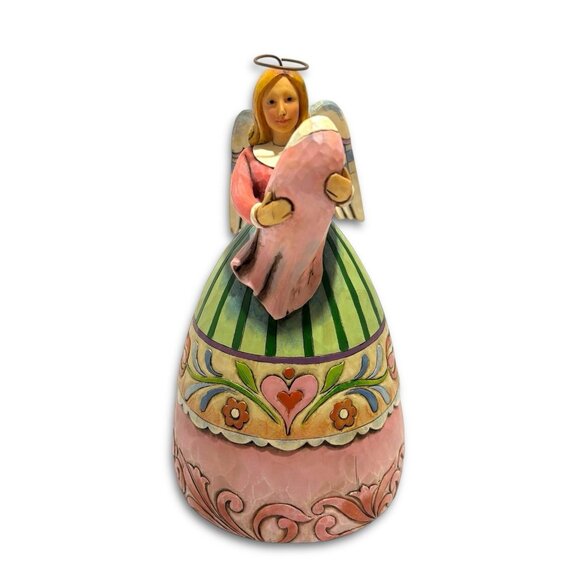 JIM SHORE Vintage “Born IntoLoving Arms” Angel & Baby Statue. Christmas Decor. - Picture 4 of 8